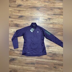 NEW Eddie Bauer purple half zip size small